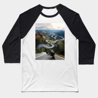 Long Way Down Baseball T-Shirt